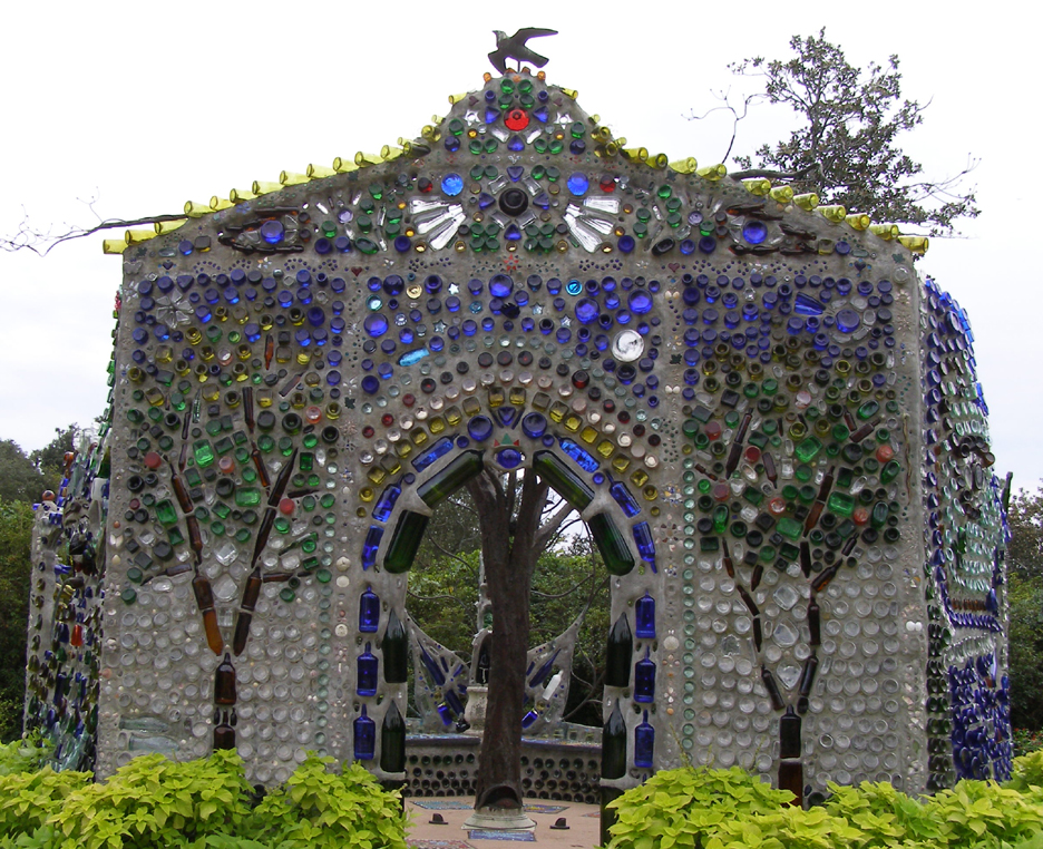 Amazing Garden Chapel Made From Bottles