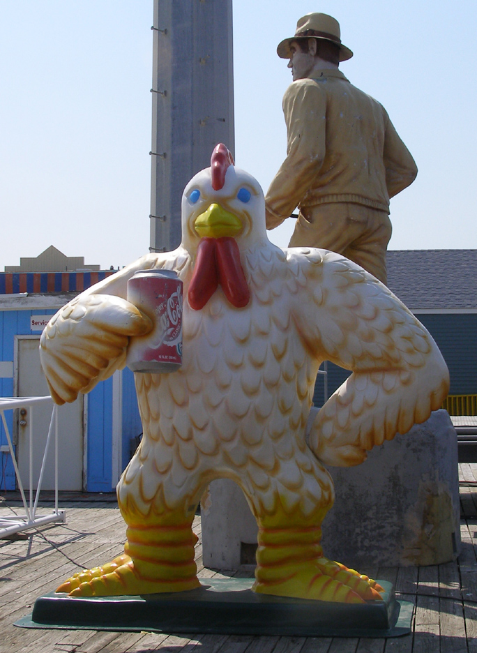 Rooster & Chicken Statues