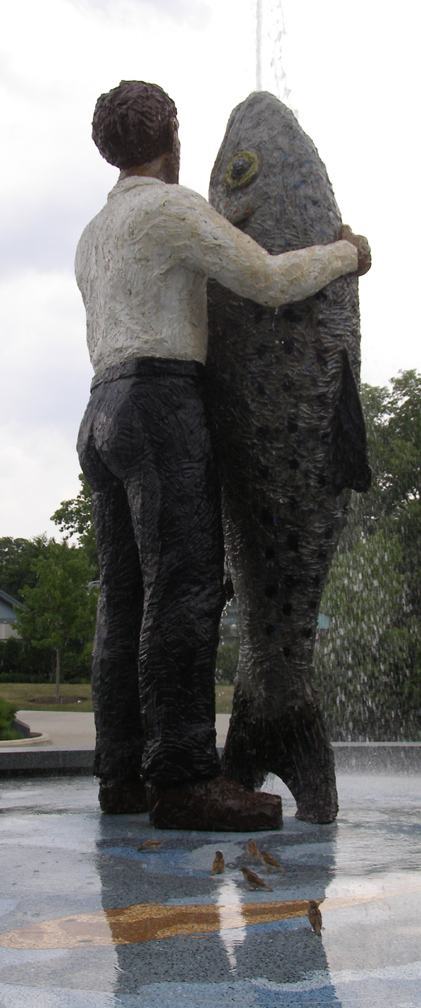 Man With Fish – Chicago, Illinois - Atlas Obscura