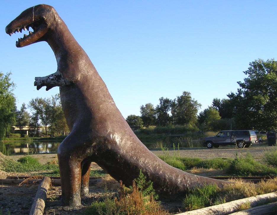 park with dinosaur statues near me