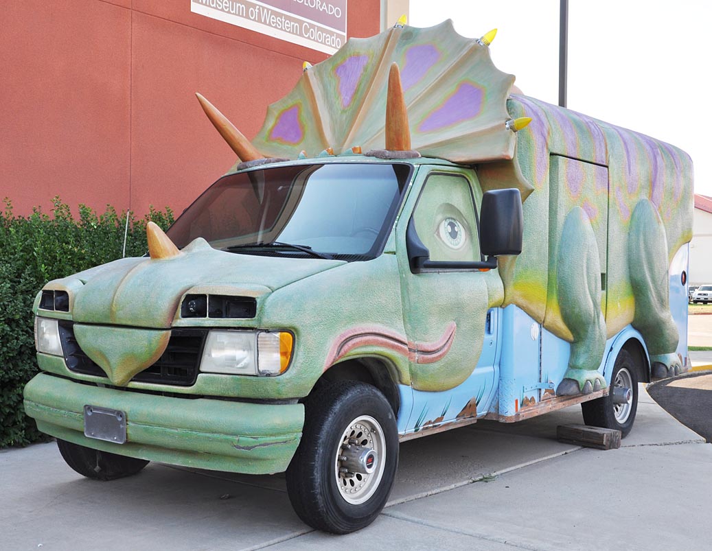 dinosaur van