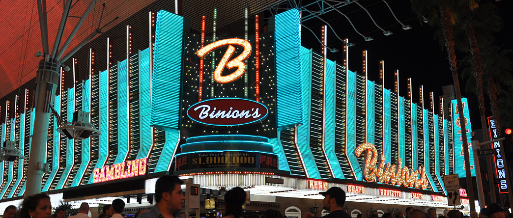 Binion's Horseshoe Casino on Fremont Street Las Vegas