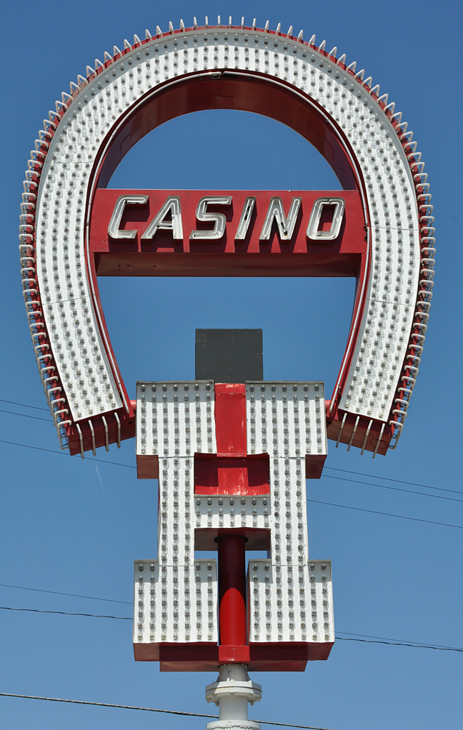 Neon sign at the Horseshoe Casino, Las Vegas, Nevada - LOC's